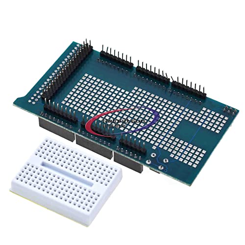 Proto Prototype PCB Shield v3.0 V3 Одбор за развој на експанзија + Mini PCB леб за леб за Arduino Mega Atmega1280/Atmega2560