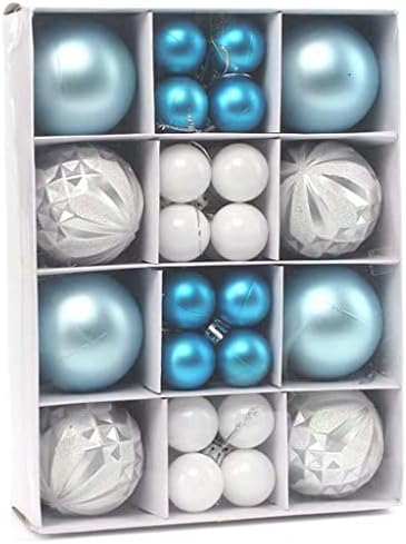 Додатоци за новогодишна елка од 24 парчиња, божиќна топка Нов сет на топчести 6 см, што се користи за свадбена венчавка за украси за домови