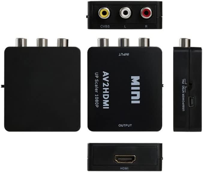 BELLESTAR RCA ДО HDMI, AV До HDMI Конвертор, 1080p 4k Видео АУДИО ТВ 3 RCA CVBS HDMI СО USB Кабел За Полнење