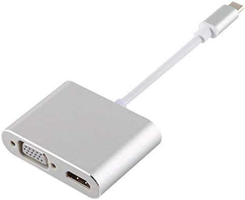 Општа опрема 4 во 1 USB/Type-C до 4K HDMI + VGA + USB 3.0 интерфејс мултифункционален адаптер