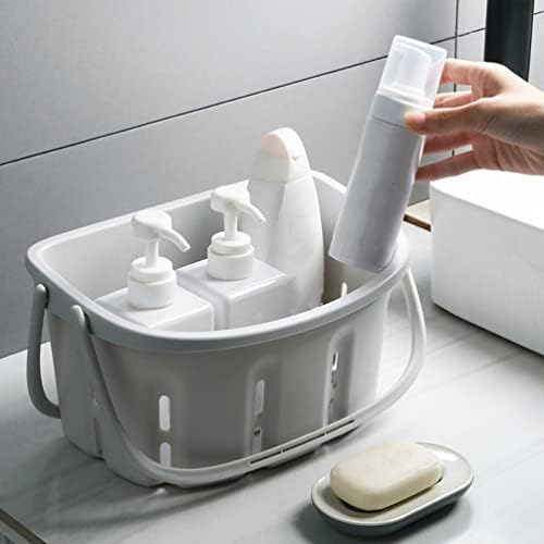 Зеродеко бања кади пластична туш кади корпа за чистење тота тоалет организатор за складирање корпа за корпи со рачки за кујнски дом за кујни