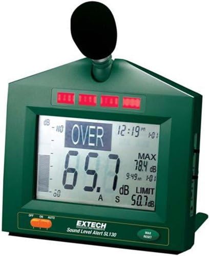Extech SL130G предупредување за ниво на звук со аларм