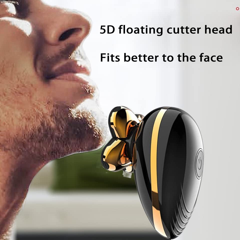 Електричен Брич За Мажи, Ipx7 Водоотпорни Мажи Електричен БРИЧ ЗА БРИЧЕЊЕ USB Полнење На Лицето Брада Електричен Брич ЗА Мажи 5d Ќелави Глави Машина