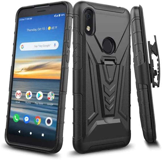 Спајза за Spycase за jitterbug Smart 3 / Lively Smart Phone Case со хибриден капак за заштитен екран со калено стакло
