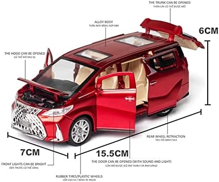 Скала модел на автомобили за LM300H MPV модел на автомобили легура на легури со возила со звучна светлина Повлечете назад 1/32