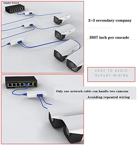 Мини пасивно Повтомври повторувач 3 Порт Пое Каскада опрема, IEEE 802.3AF/AT POE Extender, Splitter Ethernet, напојување на опрема за камера