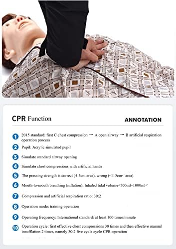GHDE & MD Manikin Anatomical Human Model со CPR функција за обука на медицинска сестра и материјали за образование, женски, големина на