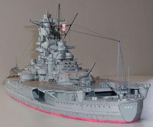 1: 250 скала WW2 Јапонски Јамато Битлип DIY Модел за хартија Модел 104см играчки Деца подароци