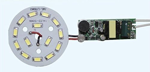 5 парчиња LED LED lid urdor lights 4-7W Нов погон за контрола на звук и светло за контрола на сијалицата за паметна моќност