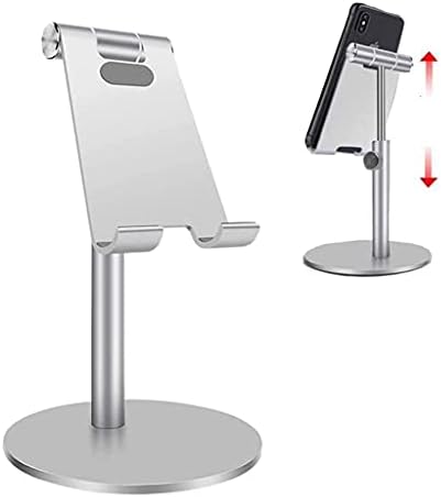 WPYYI мобилниот телефон Стенд за биро, прилагодлив на висината на аголот на висината, десктоп цврсто држач за алуминиумски метал