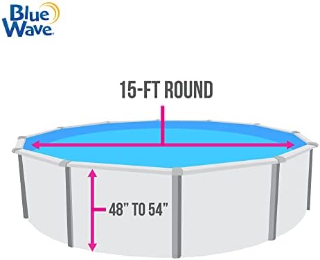Синиот бран NL602-20 Стандарден мерач на смарагд крајбрежниот круг од преклопување на челик wallид за базен, 15-метри