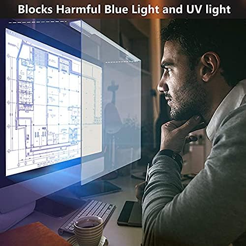 WSHA 18.5-32INCH Заштитник на компјутерски екран за блокирање на сина светлина | Анти УВ | Отпорност на гребење | Филтер за заштита на зрачење,
