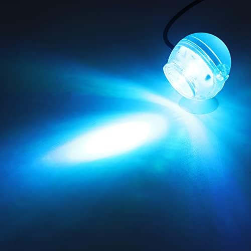 12 парчиња Сина Светлина 1W USB LED МИНИ Потопен Аквариум Светло Шарена Светилка Под Вода За Декорација На Уредување На Аквариум