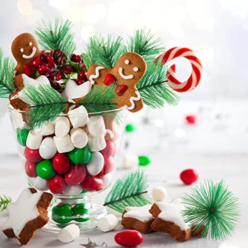 БОЖИЌНИ Украси НА СОИМИС 24 парчиња Божиќни Вештачки Борови Иглички Симулациони Растенија Додатоци За Венци Борови Гранки Декори ЗА Божиќни Забави