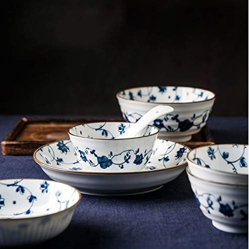 Комплет чинија За вечера Јапонски Антички печка керамички чинија сет Садови Рамен Сад Кујнски материјали Рачно Изработени порцелански комплети