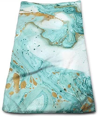 Зелена златна мермерна крпа за микрофибер пешкир за гостински пешкири за куќи за купатило за пешкир со прсти со голема апсорпција