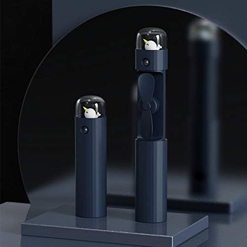 Qerer Лесен рачен fanубител на рачен фан, симпатична Mini USB рачен вентилатор, неми преносен вентилатор за полнење за дополнување за погодност