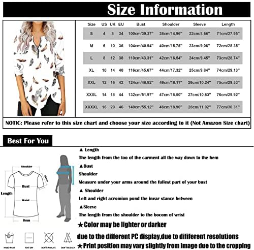 Маица со кратки ракави за дишење на жените, скријте го стомакот Велигденски печатење врвови класично-фит тенок вклопни блузи на