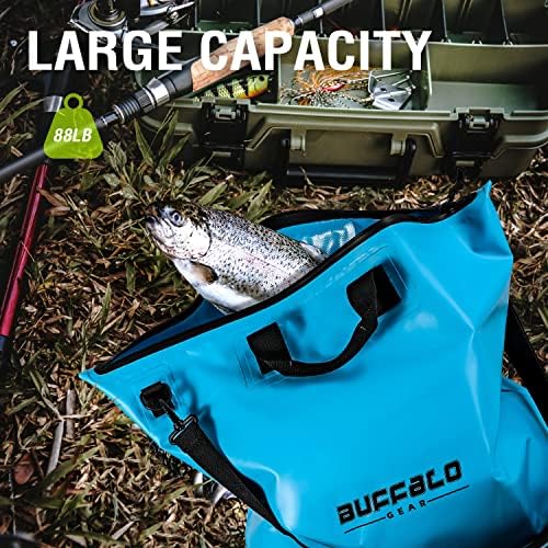 Бафало опрема тешка торба за риболов, риболов турнир Тежи торба 25x23 инчи со херметички водоотпорен патент