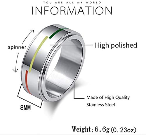 Нанафаст Лгбт Гордост Прстен Виножито Знаме Емајл Геј Лезбејки Свадба Бенд 6мм/8мм/12мм Нерѓосувачки Челик Фабрика Прстен За Мажи Жени