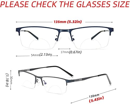 Лорели машки бифокални очила за читање бизнис сонцето фотохромична леќа метална рамка 2020 модна транзиција Презбиопија