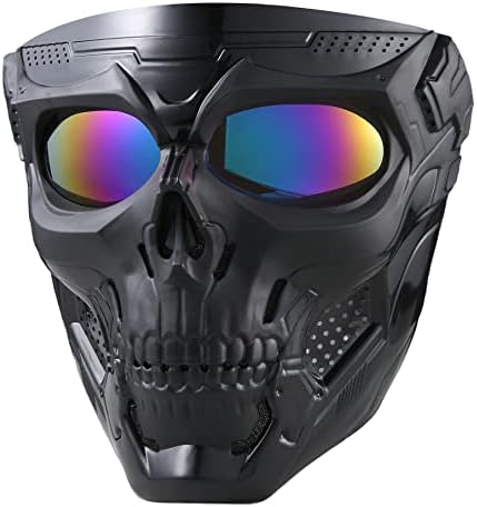 Airsoft Mask Mastball Maskball Маска со целосна тактичка маска за лице погодно за моторцикл со мотоцикли за вештерки за Ноќта