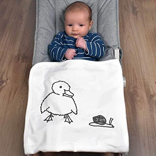 Азиеда „патка и полжав“ памучно бебе ќебе / шал