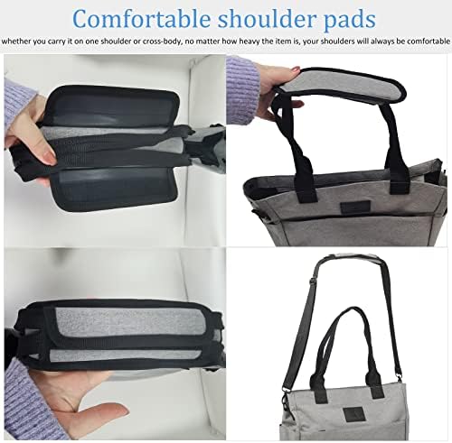 Tote Tag за жени Работата одговара на 14 '' лаптоп торба за рамо за рамо USB наставници за канцелариски деловни чанти со многу џебови