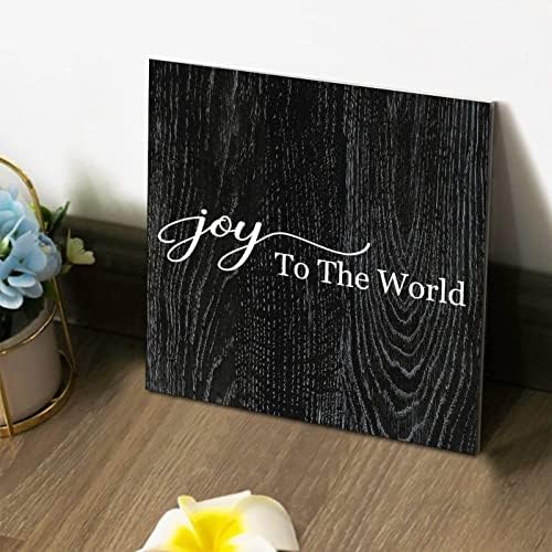 Толеи Дрвени wallидни знаци со велејќи радост на светот ретро добредојде потпис Библијата Цитат дрво знак за домашна кабина влезна врата на