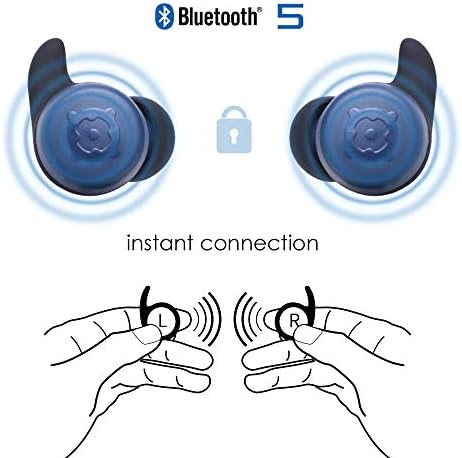 Boompods Boombuds X Вистински Безжичен-Bluetooth Слушалки IPX 6 Отпорен На Вода/Отпорен На Пот Ergофит, Пренослив Случај За Магнетно Полнење, Најдобри Спортски Слушалки