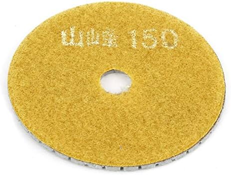 Нова LON0167 Yellowолта Греј се одликуваше со Grit 150 3 Сигурен ефикасен дијаметар со дијаметар од плочки за плочки за мелмер подлога за мермер