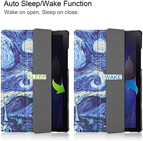 Ууковерс Случај За Samsung Galaxy Tab A8 10.5 Магнетна Обвивка Со Автоматско Спиење/Будење Повеќеаголен Држач Лесен Стп Кожа Тврд Грб Отпорен