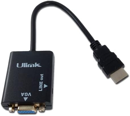 Tekswamp Ulink UL-CV3500 HDMI до VGA конвертор адаптер со аудио надвор 1080p