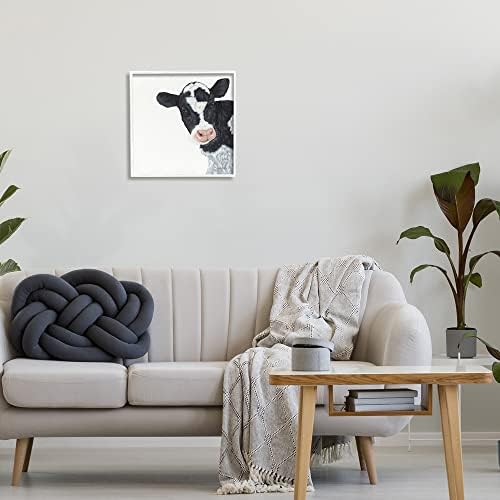 Снимање на лушпи индустрии црно бело минимално сликарство на говеда од крави, дизајн од Ешли правда