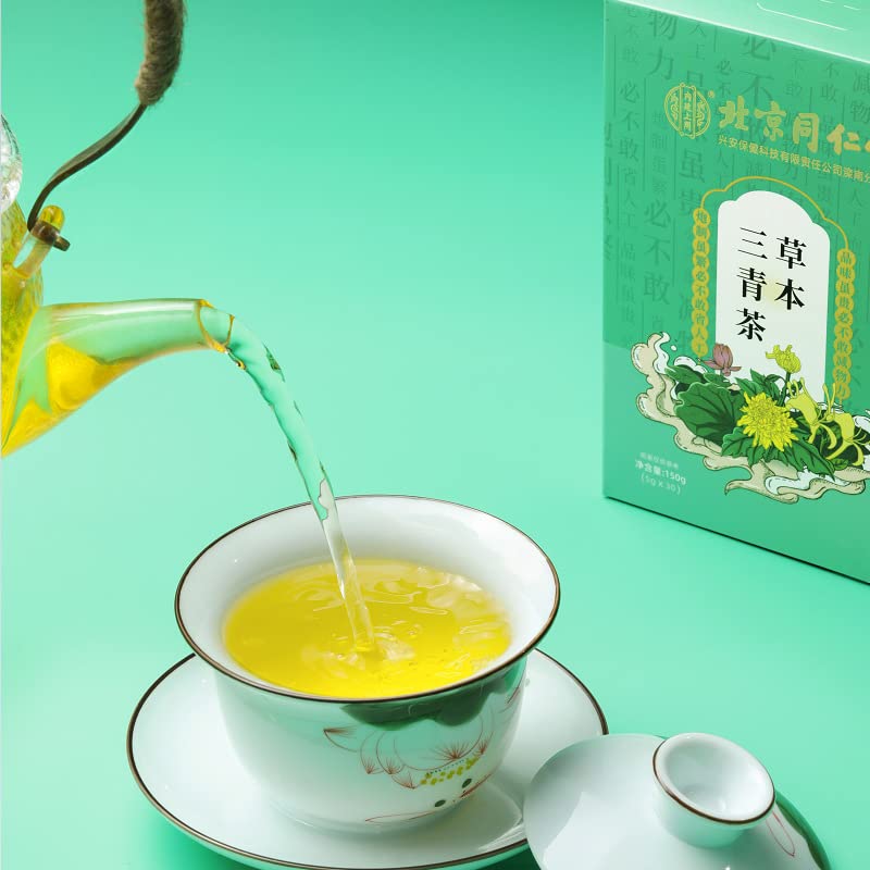 Билки Три зелен чај 150g бокс 草本 三 青 茶 150g （5g*30 袋 盒装 盒装