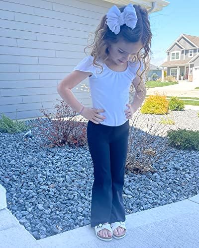 Хелеги на одблесокот на Стелл Девојка со високи половини панталони за подигање танцувачки панталони со активна облека за деца