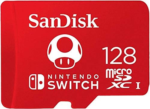 SanDisk 128gb MicroSD Nintendo Прекинувач Микро SDXC Мемориска Картичка за Прекинувач &засилувач; Прекинувач Lite SDSQXAO - 128g Супер Марио