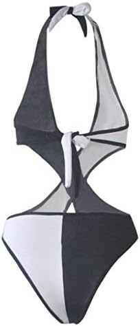 Yubnlvae женски костум за капење 1 парче реално покритие целосна покриеност на плоштад вратот цврсто 2023 летен плажа одмор трендовски обични танкини