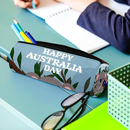 Среќен ден на Австралија, симпатична коала молив случај Студентска канцелариска торбичка торбичка за патент Пенки за пештера, козметика