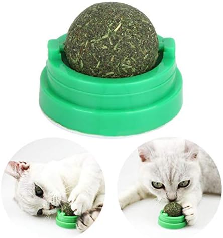 Liyeehao catnip топки за јадење, мачки материјали за мачки, ротирачки за мачки миленичиња маче маче