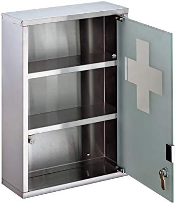 Бејли кутии - 17,75 H x 12 W x 4,75 D - Кабинет за прва помош на кабинетот за лекови - Блејк