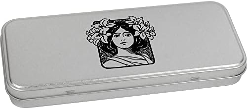 Azeeda 'Art Nouveau Woman' Metal Hing Hinged Conyery Class / кутија за складирање