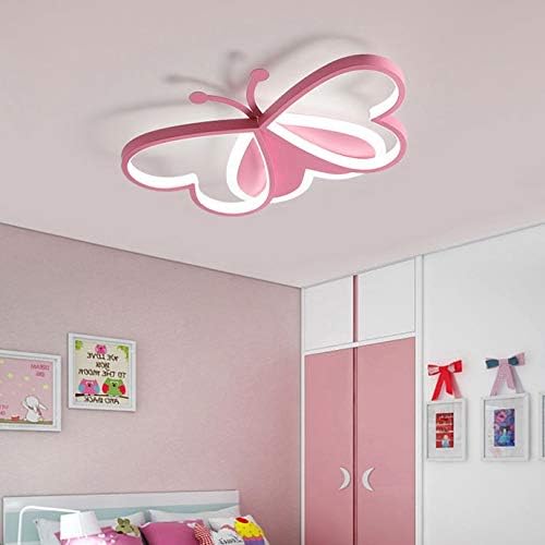 Irdfwh Nordic Детска соба Спална соба Спална соба LED таванот светло розова цртана светлина во спална соба