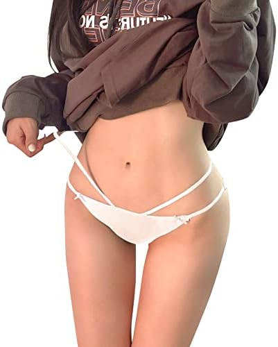 Ниско ниво на половината за жени секси лигави двојни врзани страни Беспрекорна долна облека со меки лакови, целосни кратки гаќички за гаќички