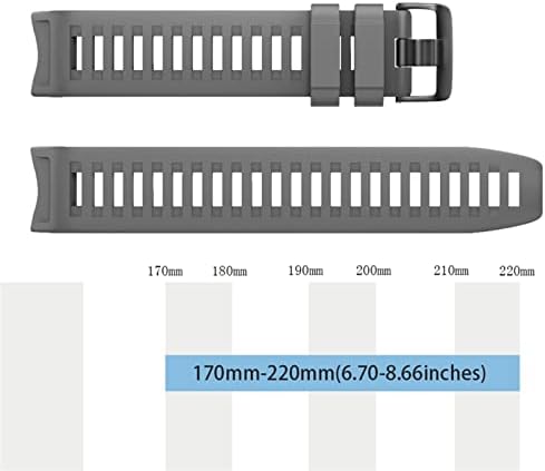 KFAA Брзо Ослободување Силиконски Часовник Ремен За Garmin Инстинкт Замена Лента Лесно Се Вклопуваат Види Wirstband