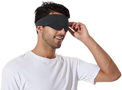Мечка од Алјаска памук за затемнување на очите за спиење Органска бамбус маска за спиење за жени мажи/патување/јога 0 притисок на очите,