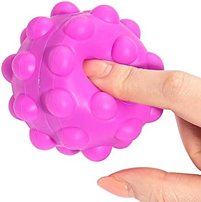 Стрес топки туркаат меурчиња за стискање топки со играчки играчки поп декомпресија играчки стрес олеснување за деца и возрасни （виолетова）
