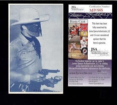 Lone Ranger Clayton Moore потпиша гроздобер изложба картичка JSA