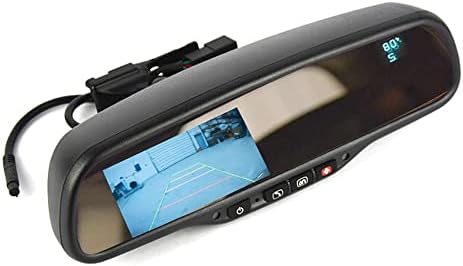 BrandMotion 4.3 ″ Display Mirror w/gm Onstar, Auto Dim, Compass, Temperal FLTW-7695 Заден преглед на ретровизорот W/Вграден LCD