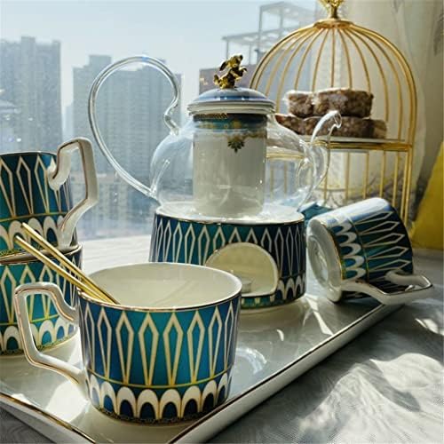 Xiulaiq гроздобер англиски керамички чајник кафе сад сет чаша чинија лажица сет коска кине чај чај чај сет